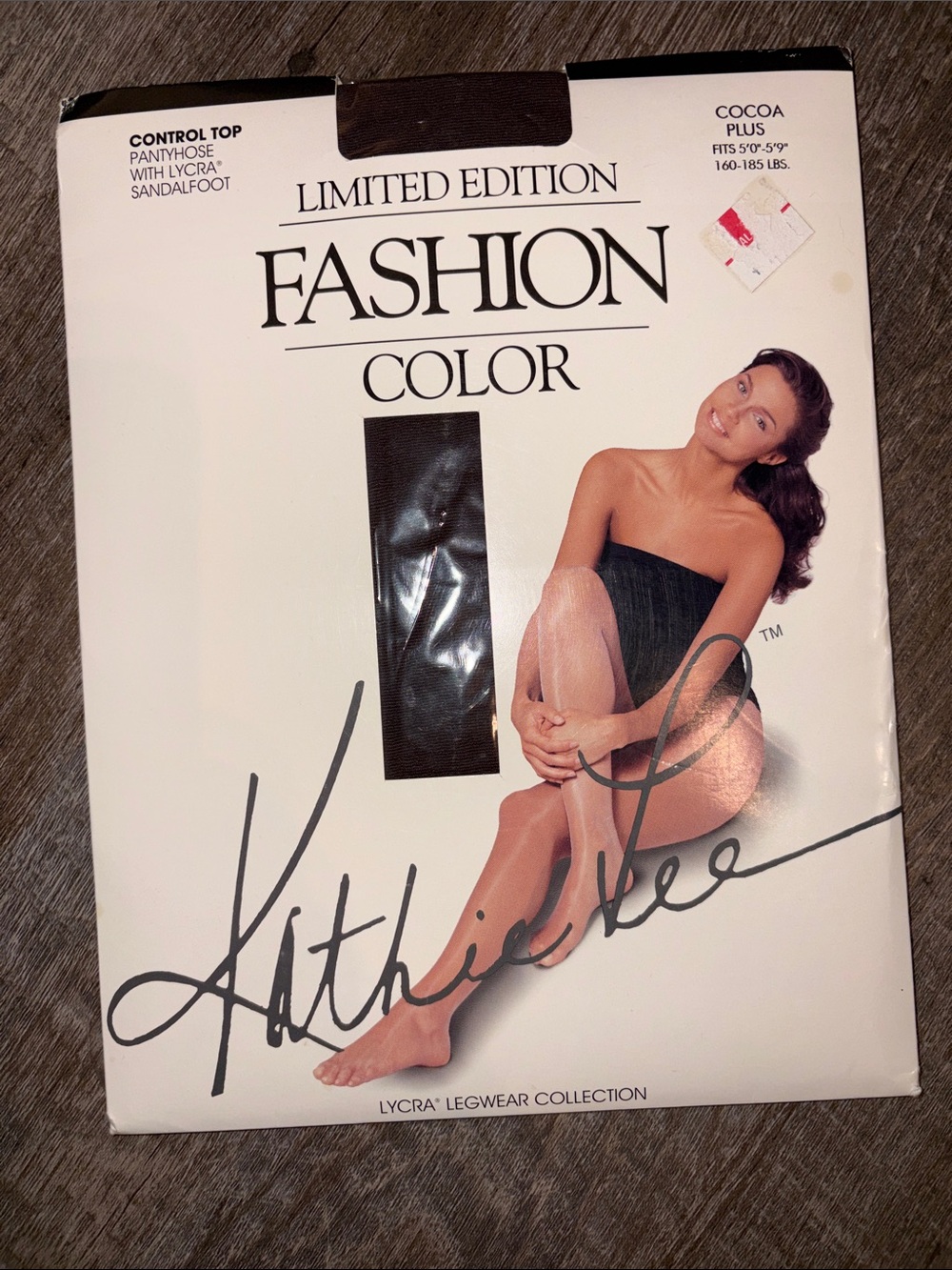 Kathie Lee Limited Edition Cocoa Plus Control Top Pantyhose Lycra Sandalfoot